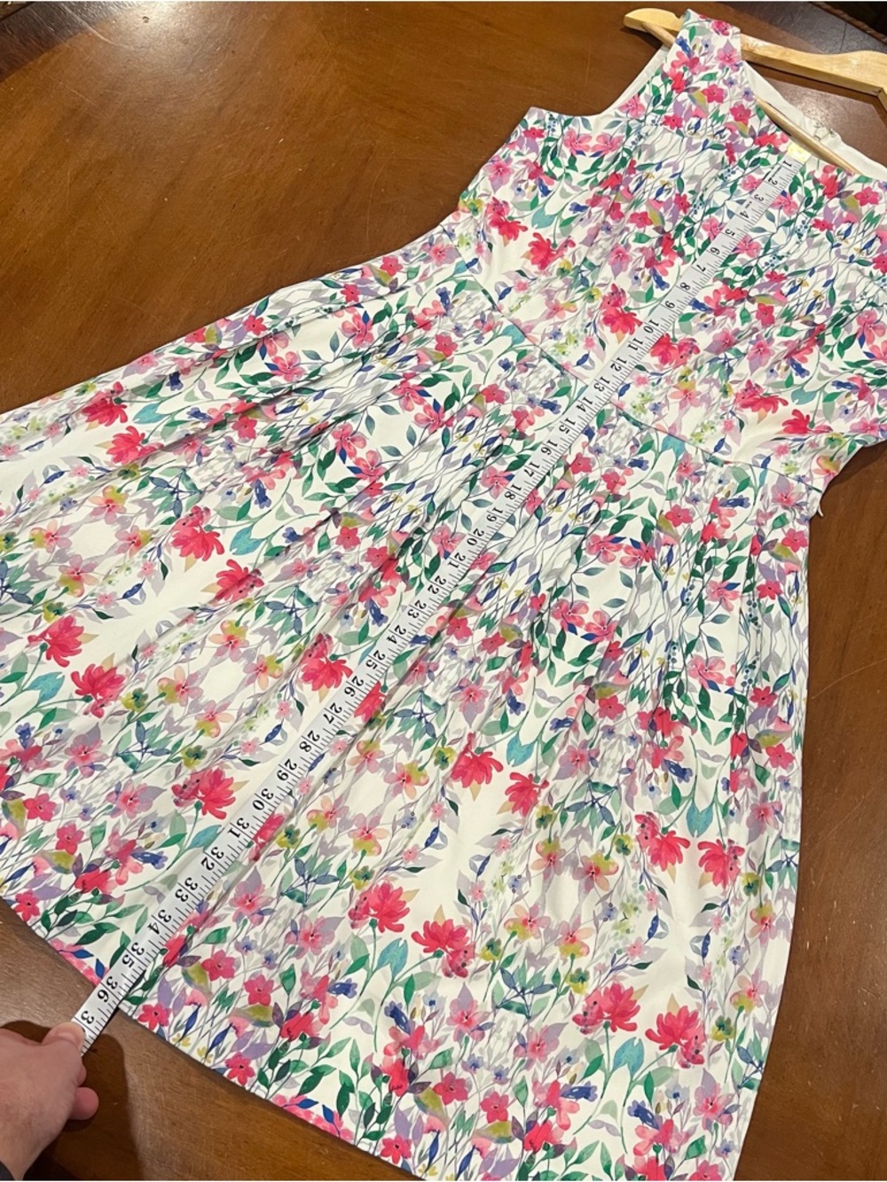 NWT Talbots Petites Garden Floral Belted Fit and Flare Dress 8P Sleeveless - Picture 16 of 16